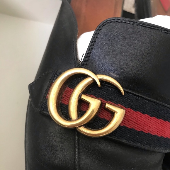 Gucci leather slippers black, 40.5, authentic - Picture 4 of 11